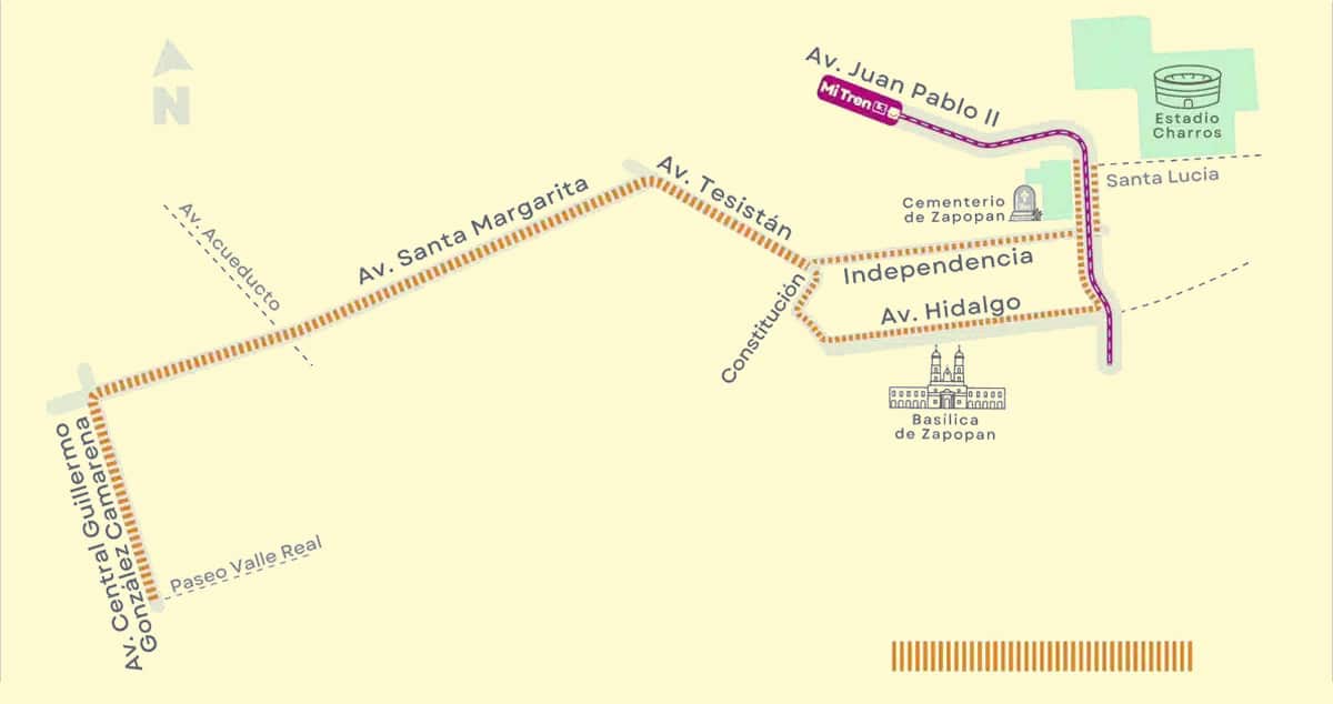 RODADA NOCTURNA EN ZAPOPAN AFECTARÁ RUTAS DE TRANSPORTE PÚBLICO TEMPORALMENTE