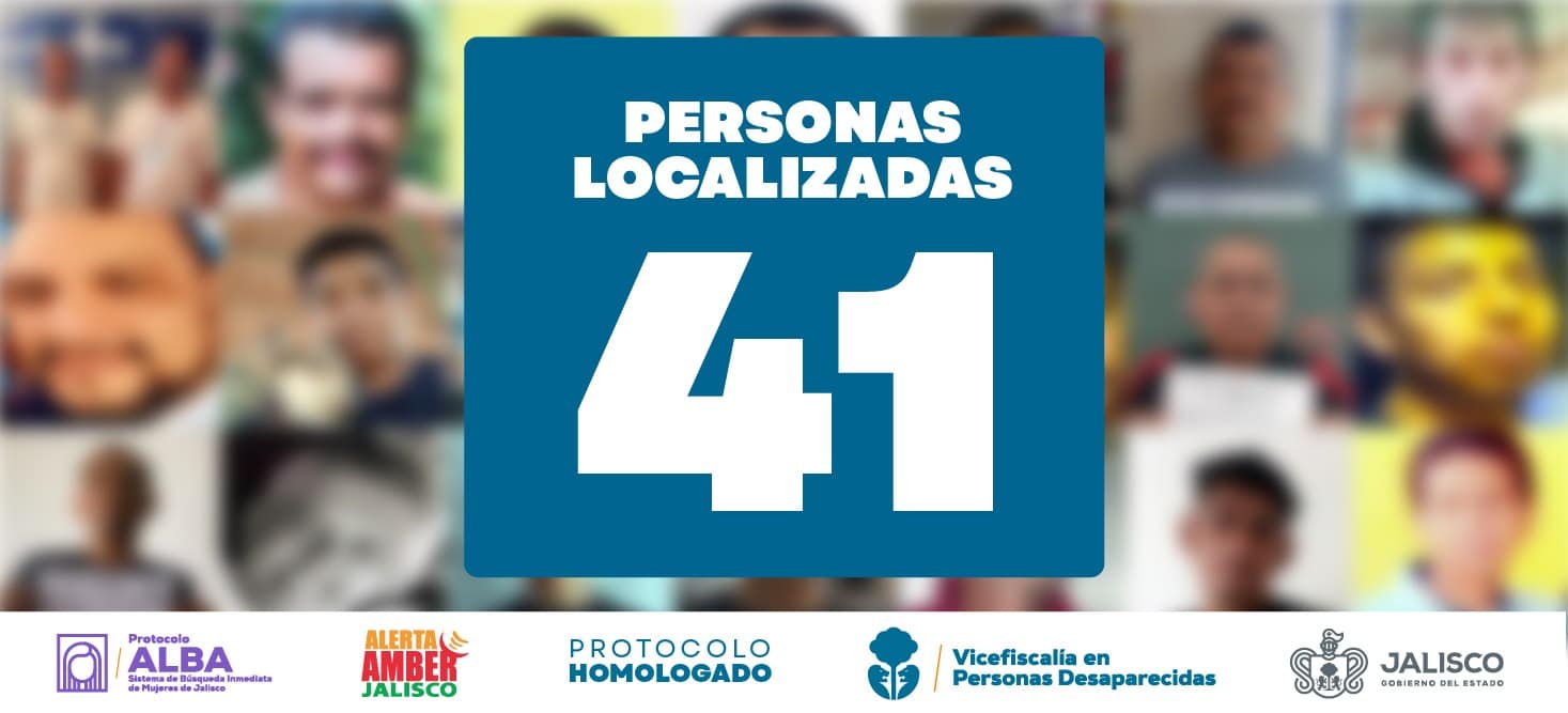 VICEFISCALÍA LOCALIZA A 41 PERSONAS REPORTADAS COMO DESAPARECIDAS